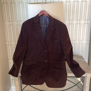 Madison Brown Striped Modern Fit Sport Coat Blazer Men’s Size 42R